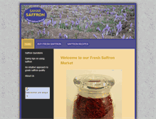 Tablet Screenshot of freshsaffronmarket.com
